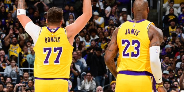 在线投注-湖人新赛季预计首发阵容：詹姆斯、东契奇、里夫斯、艾顿、八村塁